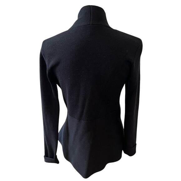 Eileen Fisher Silk Blend Open Front Cardigan Sweater Black XS - Picture 5 of 7